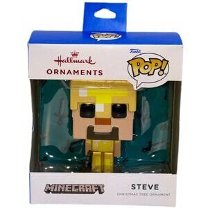 Funko POP! Minecraft ~ Steve Gold Armor ~ Hallmark Christmas Ornament Unopened